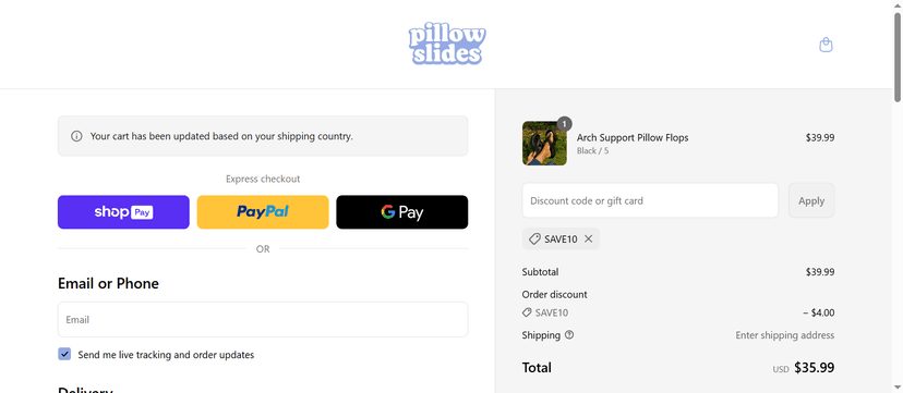 15% Off on Pillow Slides - Claim Your Discount